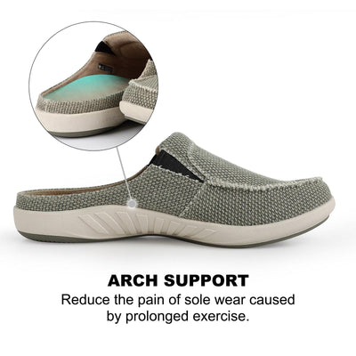 Men's Canvas Slippers Black & Green (2 Pairs) - GECKOMAN