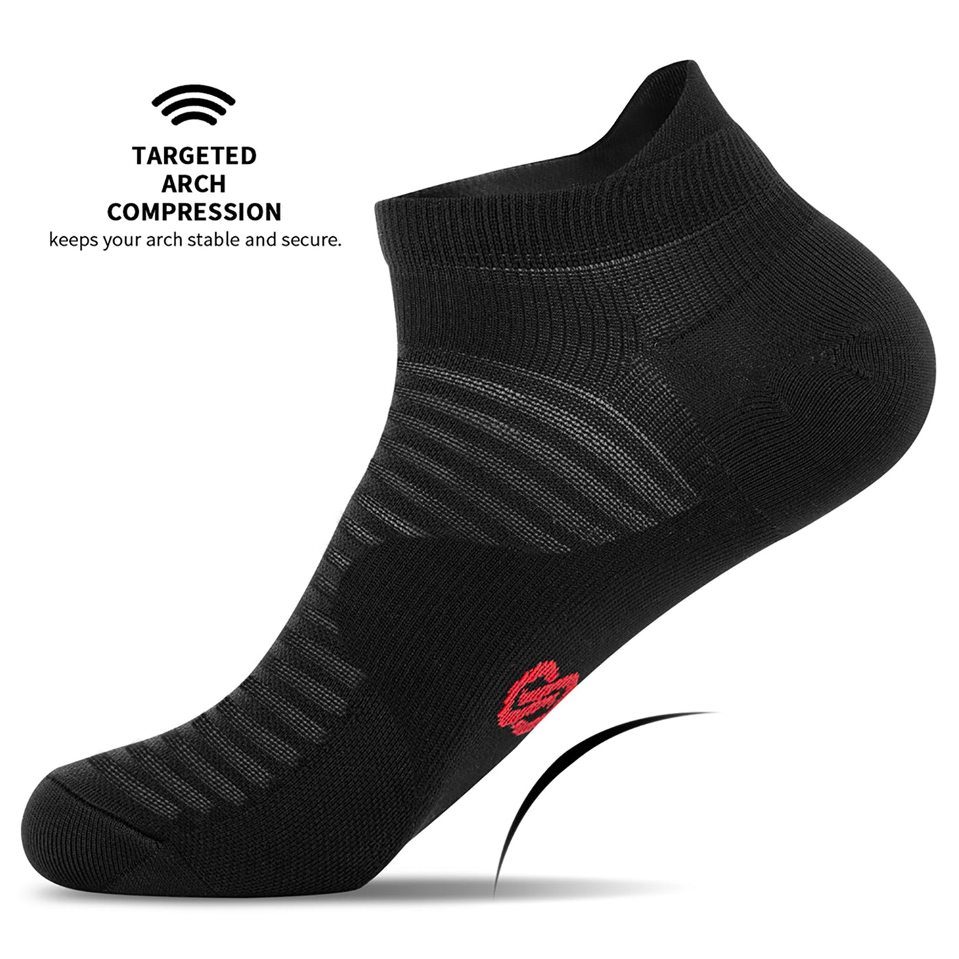 GECKOMAN x PAPLUS Low Cut Athletic Socks 2-Pairs