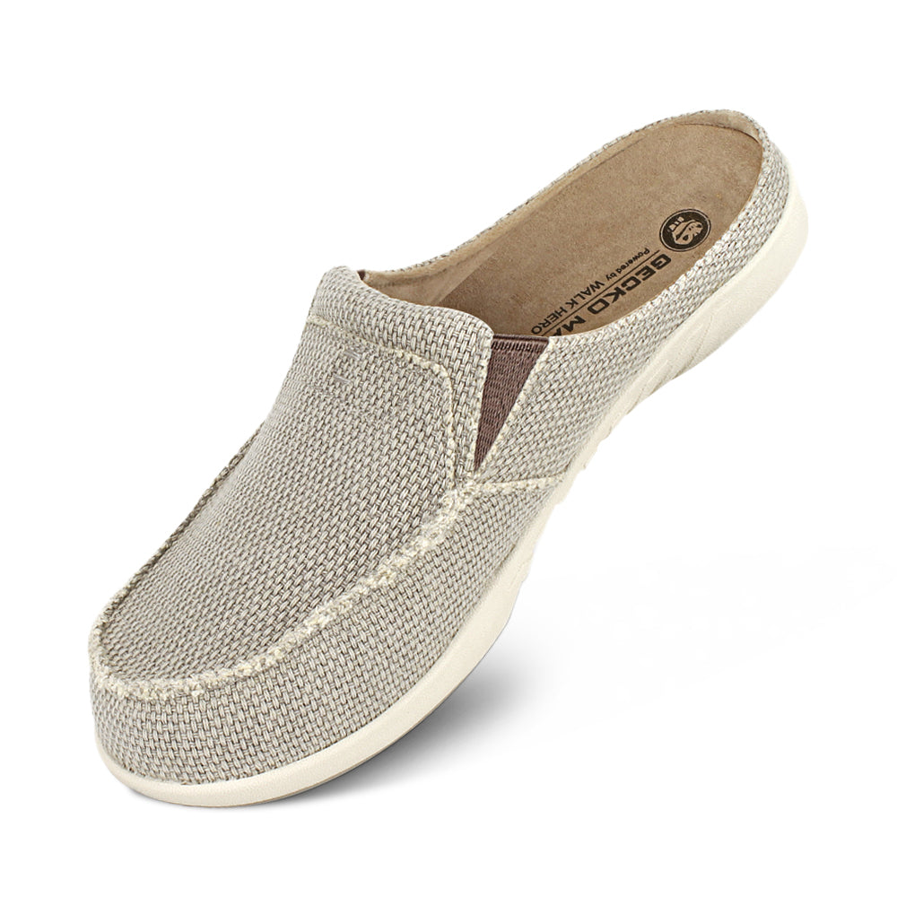 house slippers for plantar fasciitis Women's Canvas Plantar Fasciitis Slippers with Arch Support Orthotics – GECKOMAN