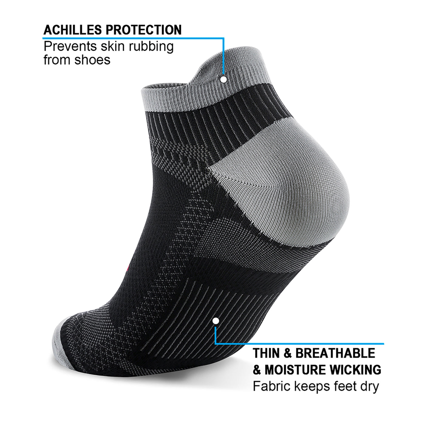GECKOMAN x PAPLUS Ankle Compression Running Sock
