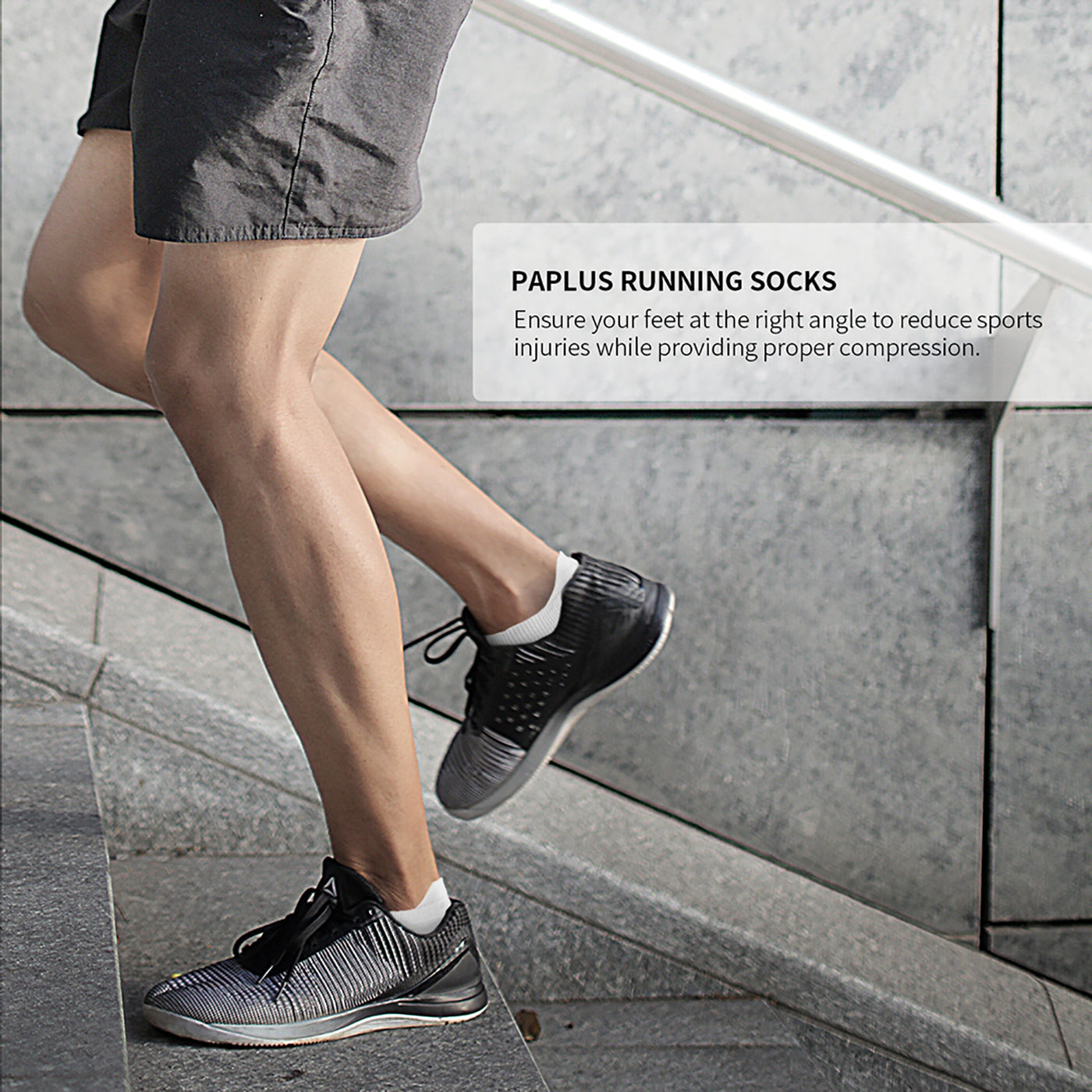 GECKOMAN x PAPLUS Low Cut Athletic Socks 2-Pairs